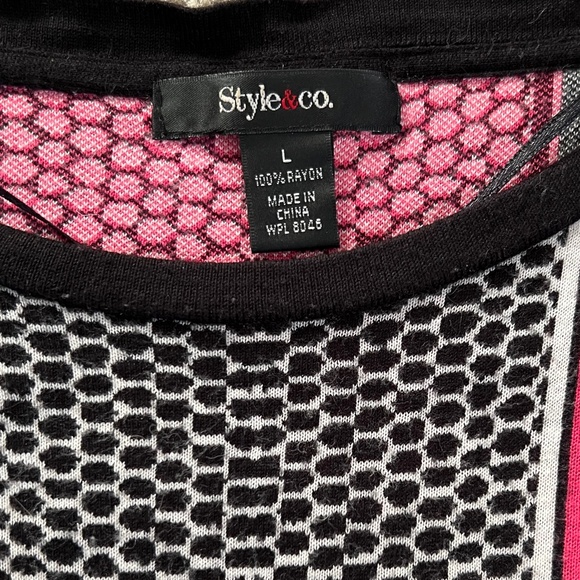 Style & Co Peplum Long-Sleeve Tunic - Picture 3 of 8